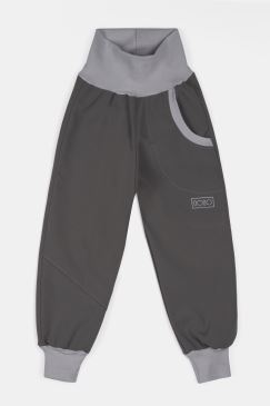 IOIO, Dětské softshellové kalhoty Světle šedé