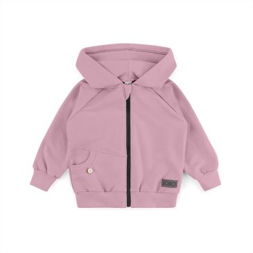 IOIO, Dětská mikina na zip Baby pink