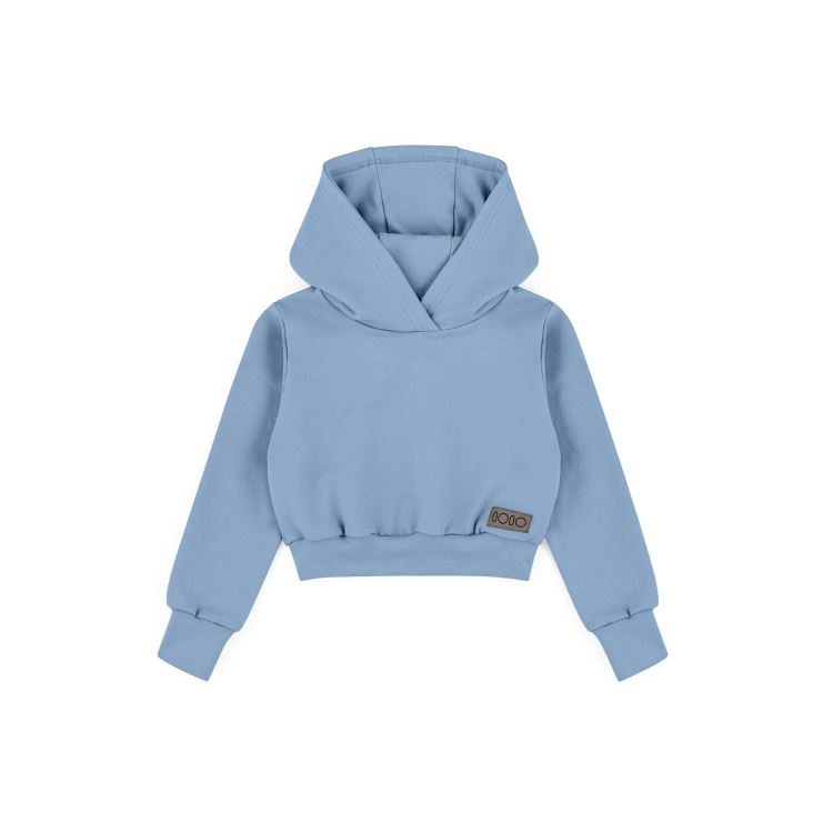 IOIO, Dětská cropp mikina přes hlavu Baby blue