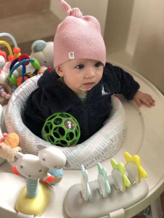 OBALL Hračka Oball RATTLE 10 cm 0 m+ seafoam (1)