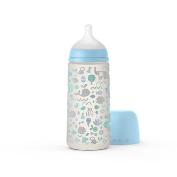 SUAVINEX KOJENECKÁ LÁHEV 360 ml L MEMORIES - MODRÁ
