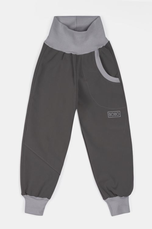 IOIO, Dětské softshellové kalhoty Světle šedé