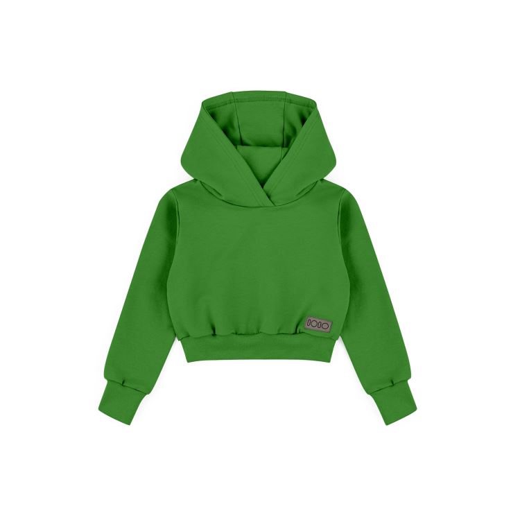 IOIO, Dětská cropp mikina přes hlavu Hrášková